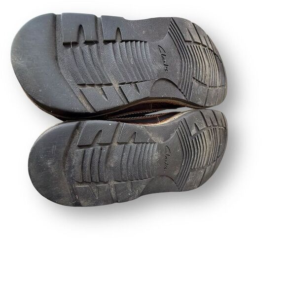 Clarks Men's Brown Leather Chukka Boots Size 10M Lace Up Comfort - Picture 12 of 13